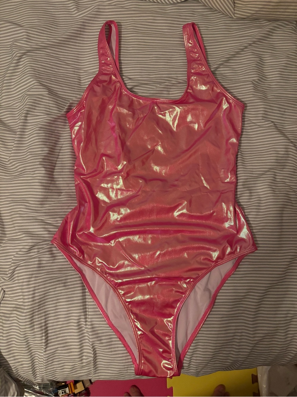 Shiny Pink Women’s ' One-Piece Swimsuit